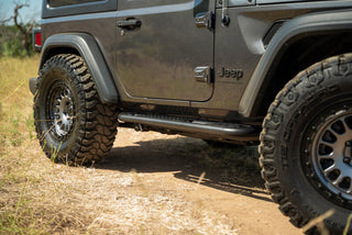 DV8 Offroad OE Plus Bolt-On Side Steps: Jeep Wrangler JL 2018-26 2-Door