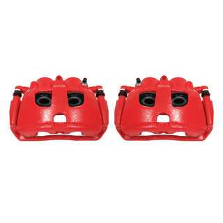 Power Stop 09-10 Dodge Ram 2500 Rear Red Calipers w/Brackets - Pair