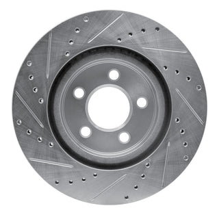 R1 Concepts Drilled & Slotted Brake Rotor (FRONT RIGHT): Fits Chrysler / Dodge 2005-2024