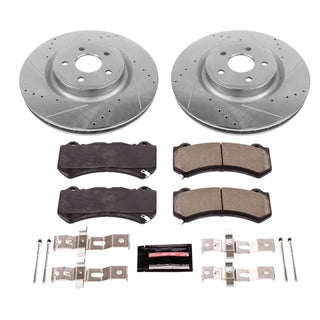 PowerStop Z23 Evolution D&S Brake Kit (FRONT): Jeep Grand Cherokee / Dodge Challenger / Charger / Durango 2012-25 3.6L-6.4L