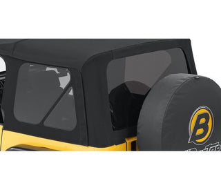 Bestop Window Set Supertop Premium Black Twill (WINDOW): Jeep Wrangler TJ 1997-2006 2.5L/4.0L