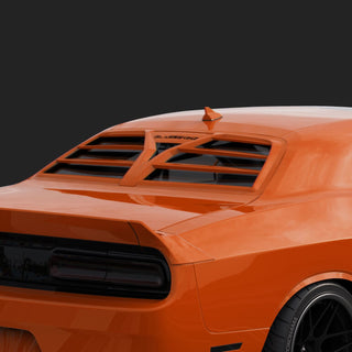 Glassskinz Torch Rear Window Louvers / Vents: Dodge Challenger 2008 - 2023 (All Models)