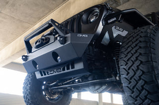 DV8 Offroad Sway-Bar Disconnect Motor Skid Plate (FRONT): Jeep Wrangler JL/Gladiator JT 2018-2025