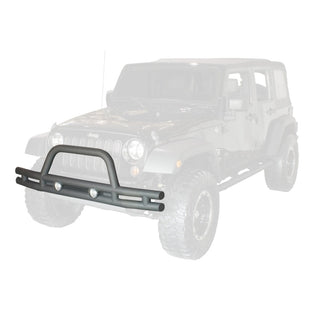 Rugged Ridge 3in Double Tube Front Bumper: Jeep Wrangler 2007-2018 3.8L/3.6L V6 2.0L Turbo