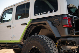 DV8 Offroad Armor Fender Flares: Jeep Wrangler JL 2018-2026 2.0L Turbo/3.6L V6