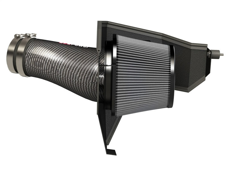 AFE Carbon Fiber Cold Air Intake System (w/Pro DRY S Filter): 300 / Challenger / Charger 6.4L 392 2011 - 2024