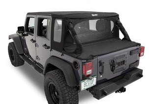 Bestop Halftop Conversion Kit Black Diamond (TOP): Jeep Wrangler JK 2007-2018 3.6L/3.8L V6