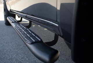 Fishbone Offroad 5-Inch Oval Side Steps (CREW CAB): Dodge Ram 1500 (2019-2024) - Black Textured