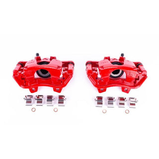 PowerStop Rear Red Calipers w/Brackets (REAR): Jeep Wrangler 2018-2024 2.0L/3.6L