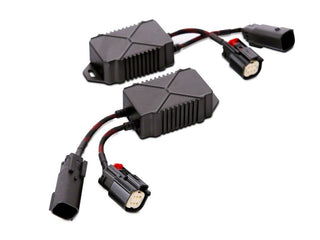 Raxiom Axial Series 9-In LED Headlights Black Housing (Clear Lens): Jeep Wrangler / Gladiator 2018-2025 3.6L / 6.4L 392