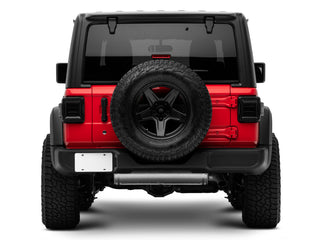 Raxiom LED Tail Lights Smoked Lens: Jeep Wrangler JL 2018-2025 6.4L 392 / 3.6L V6 / 3.0L EcoDiesel