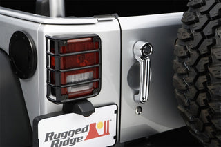Rugged Ridge Black Tail Light Euro Guards: Jeep Wrangler 2007-2018 3.6L/3.8L V6