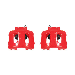 Power Stop 90-01 Jeep Cherokee Front Red Calipers w/o Brackets - Pair