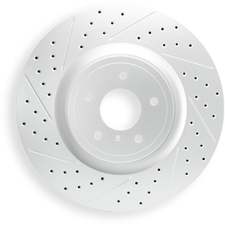 DFC 830-40101L Rear Left Drilled & Slotted Rotor for Dodge Durango