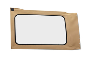 Bestop OE JL Replacement Quarter Window Tan Twill Clear (LH 4-Door): Jeep Wrangler JL 2018-2025