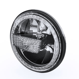 Raxiom 7-Inch LED Headlights w/ Halos: Jeep Wrangler 1997-2018 - Black Housing