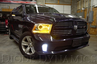 Diode Dynamics Dodge Ram Halo Lights LED Switchback Kit: Fits Ram 2013-2018 6.7L Diesel / 5.7L Hemi