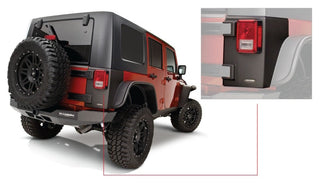 Bushwacker Trail Armor Rear Corners: Jeep Wrangler / Wrangler JK (2007-2018) - Black