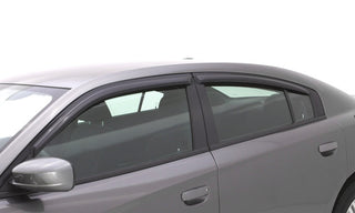 AVS Ventvisor Outside Mount Window Deflectors (4PC, Smoke): Dodge Charger 2011 - 2023