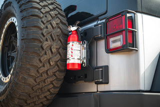 DV8 Offroad Tailgate Reinforcement Molle Panel: Jeep Wrangler JK 2007-2018 3.8L/3.6L V6/2.0L Turbo - Black