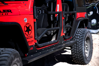 Body Armor 4x4 07-18 Jeep Wrangler JK Tube Doors Front Pair