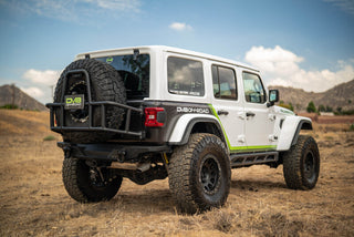 DV8 Offroad Body Mounted Tire Carrier: Jeep Wrangler JL 2018-2025 3.6L / 6.4L 392