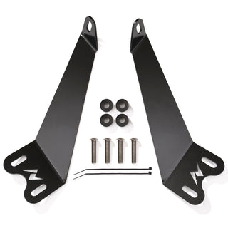 ANZO 12in LED Bar Hood Mount Brackets: Fits Jeep Wrangler 2007-2018