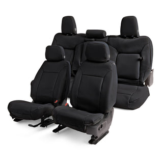 Covercraft 11-22 Jeep Grand Leatherette PrecisionFit Custom Second Row Seat Covers - Black