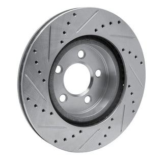 R1 Concepts Drilled & Slotted Brake Rotor (FRONT RIGHT): Fits Chrysler / Dodge 2005-2024