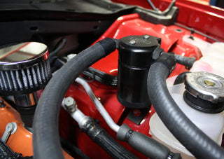 J&L Oil Separator Co. Oil Catch Can (Driver Side): Dodge Challenger / Charger 6.2L Hellcat 2015 - 2017