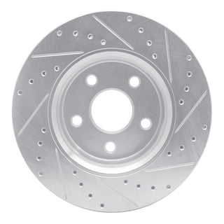 R1 Concepts Drilled & Slotted Brake Rotor (FRONT LEFT): Dodge Durango 2011-2026 / Jeep Grand Cherokee 2011-2026