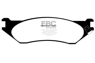 EBC Ultimax2 Brake Pads (FRONT): Fits Most Hemi Models
