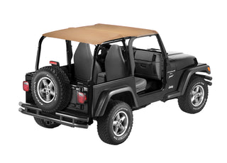 Bestop Strapless Safari Bikini Top (FRONT/REAR): Jeep Wrangler TJ 1997-2002 2.5L/4.0L