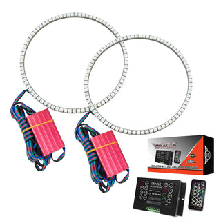 Oracle Jeep Wrangler JL/Gladiator JT LED Surface Mount Headlight Halo Kit ColorSHIFT 2