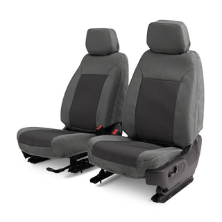 Covercraft 21-24 Dodge Durango Endura PrecisionFit Custom Front Row Seat Covers - Silver/Charcoal