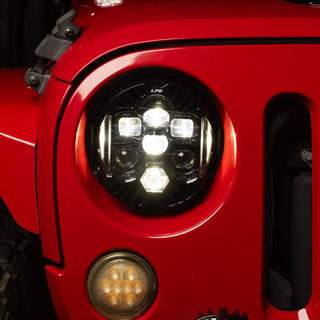 Baja Designs LP6 LED Headlight Kit: Jeep Wrangler JK (07-18) / Grand Cherokee (05-10) - Amber