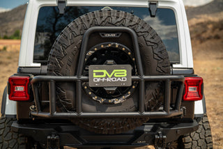 DV8 Offroad Body Mounted Tire Carrier: Jeep Wrangler JL 2018-2025 3.6L / 6.4L 392