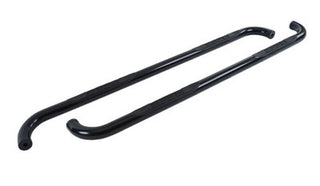 Go Rhino 4000 Series 3" Round Tube Side Steps (CAB LENGTH): Fits Most Ram 1500 / 1500 Classic Models (2011-2024) - Black