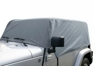 Rampage 4-Layer Car Cover Grey: Jeep Wrangler JK 2007-2018 3.6L/3.8L V6