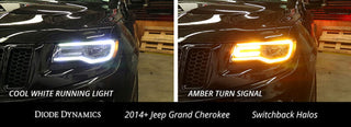 Diode Dynamics Switchback LED Halos Kit: Fits Most Jeep Grand Cherokee Models (2011-2021)