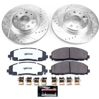 PowerStop Z36 Truck & Tow Brake Kit D&S Ceramic Pads (FRONT): Jeep Wrangler 2018-2024 2.0L/3.6L