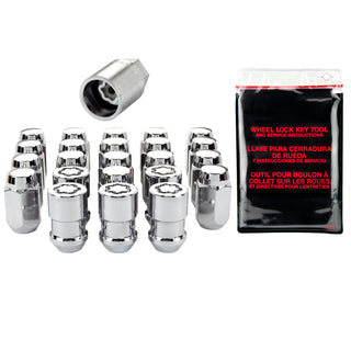 McGard Jeep Wrangler Hex Install Kit Cone 1/2-20 13/16 Hex 18 Lug / 5 Locks Chrome: Jeep Wrangler 1991-2018 2.5L / 3.6L