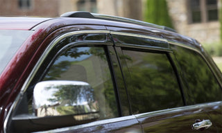 AVS Ventvisor Low Profile Deflectors (4PC, Smoke w/Chrome): Jeep Grand Cherokee 2022 - 2025