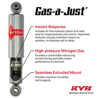 KYB Gas-A-Just Monotube Shock Absorber (REAR): Jeep Grand Cherokee 1993-1998 4.0L/5.2L