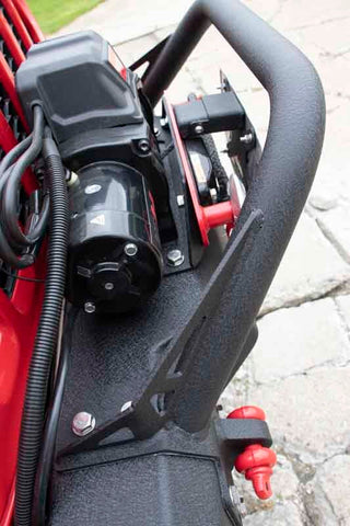 Fishbone Offroad Front Winch Bumper (FRONT): Fits Most Jeep Wrangler / Gladiator Models (2018-2026) - Black Powdercoat