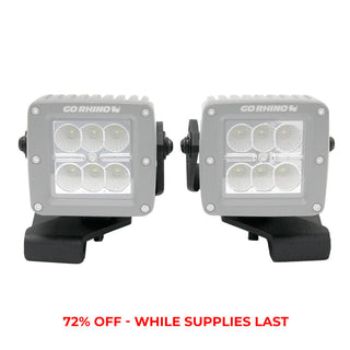 Go Rhino Light Mount 3in Cube: Fits Most Jeep Wrangler / Gladiator / Grand Cherokee Models (2005-2026)