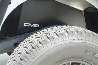 DV8 Offroad Black Aluminum Inner Fender (REAR): Jeep Wrangler JK 2007-2018