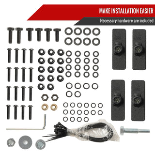 Spec D Flat Front Fender Flares w/ Switchback LED's (2pc): Jeep Gladiator 2020 - 2025