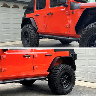 Spec D Flat Rear Fender Flares (2pc): Jeep Gladiator 2020 - 2025