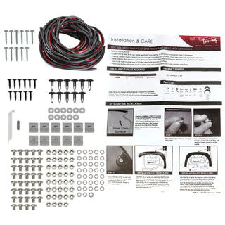 Spec D Riveted Style Fender Flares (Smooth Black, 4pc): Dodge Ram 2002 - 2009